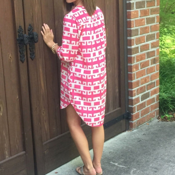 Peach love CA queen bee hi low shirt dress medium - Picture 2 of 6